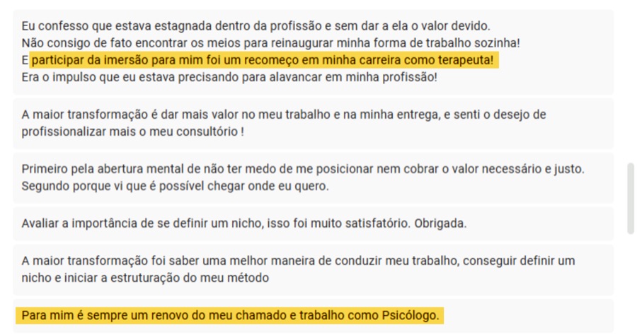 Depoimento de aluno da Comunidade Allers