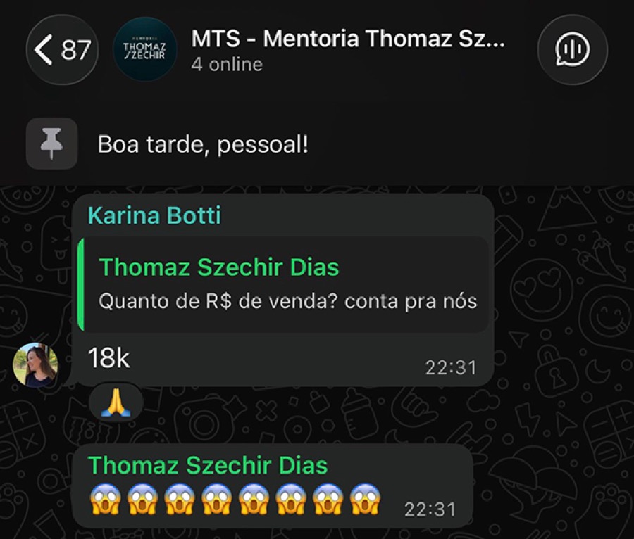 Depoimento de aluno da Comunidade Allers