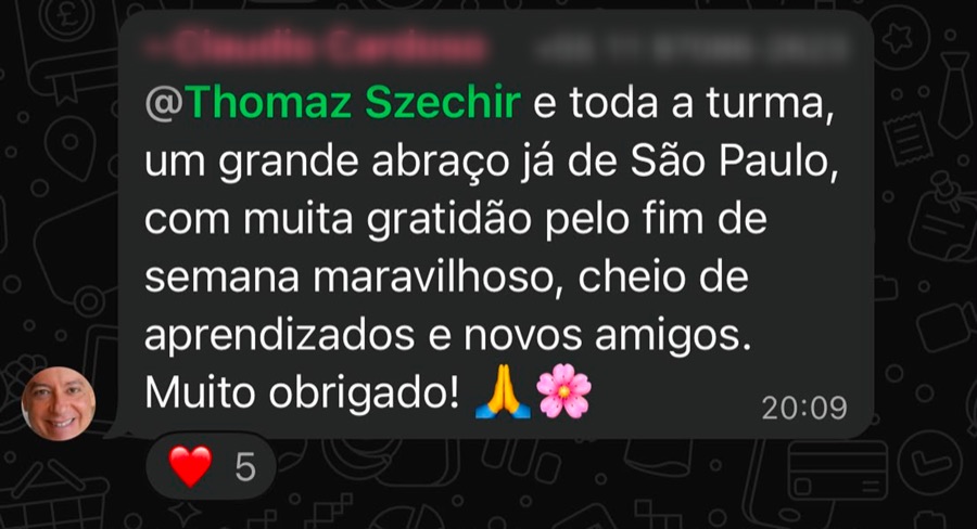 Depoimento de aluno da Comunidade Allers