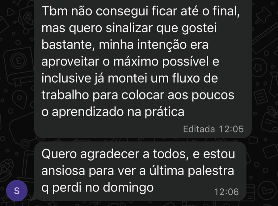 Depoimento de aluno da Comunidade Allers